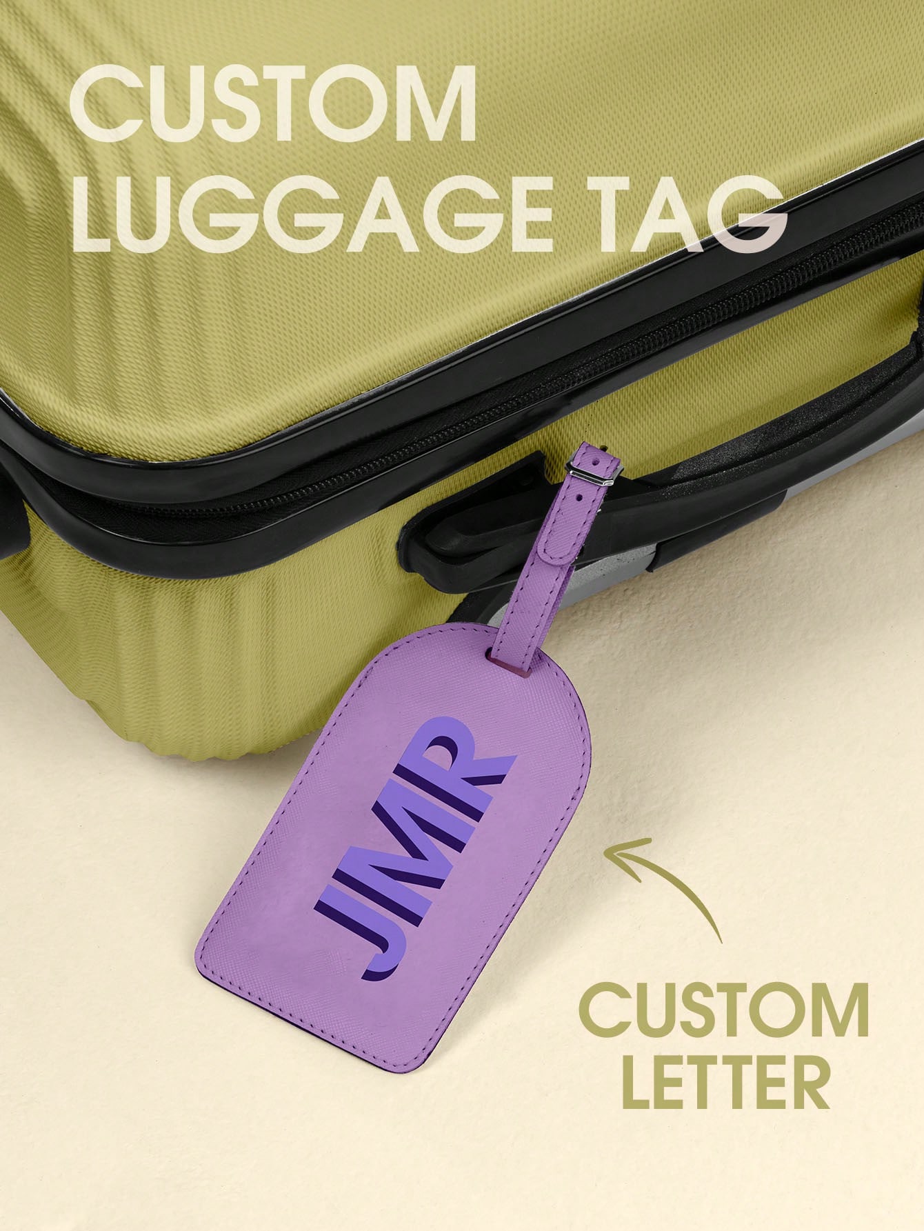 Label Maker - Tag Bagasi Inisial Pribadi Huruf Kustom