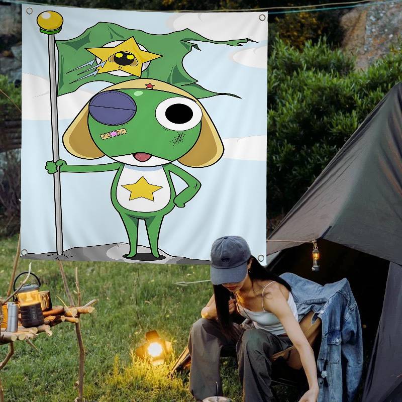 Commercial Printing Company - K-Keroro G-Gunsou Frog Spanduk Pesta Perusahaan