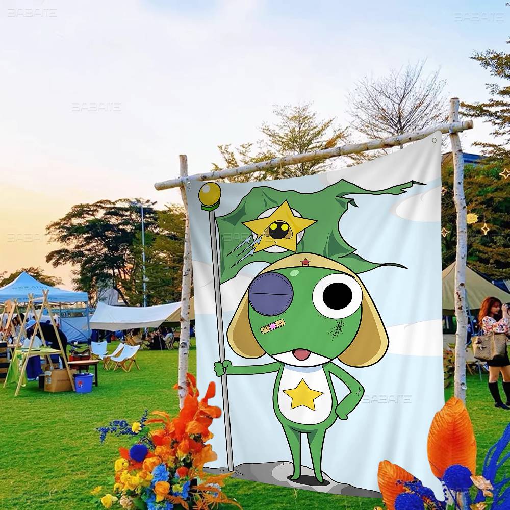 K-Keroro G-Gunsou Frog Spanduk - Commercial Printing Company ulasan dan harga